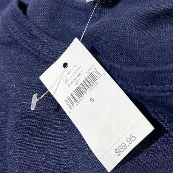 Linen! [GAP] Indigo Blue Sleeveless NWT Crewneck Maxi Dress + Pockets | Small - Picture 5 of 13